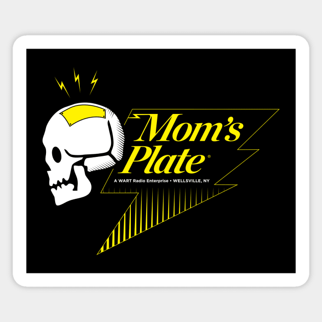 Mom's Plate Sticker by postlopez